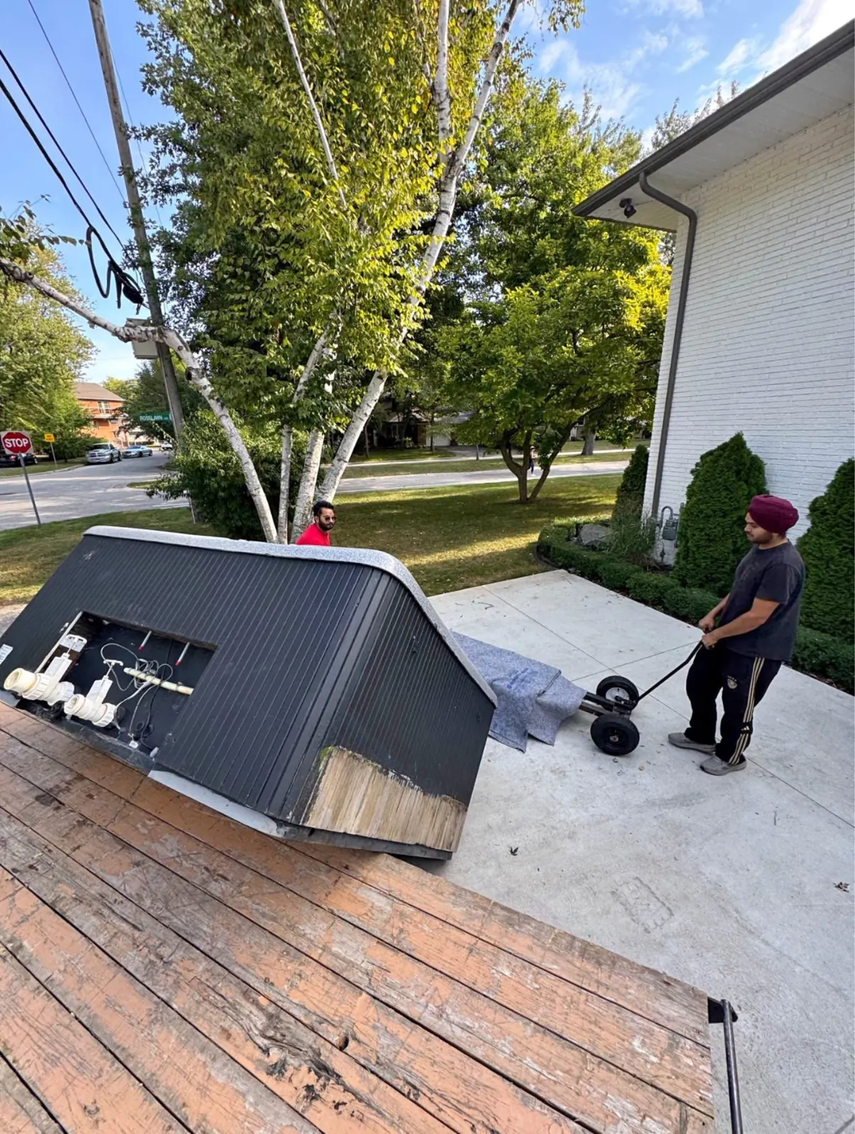 Backyard placement illustration