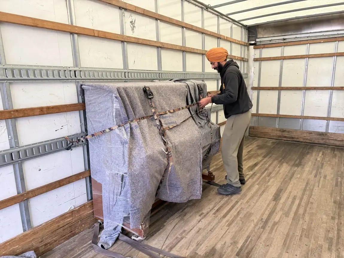 Secure everything in the truck - Gypsee Movers moving day process