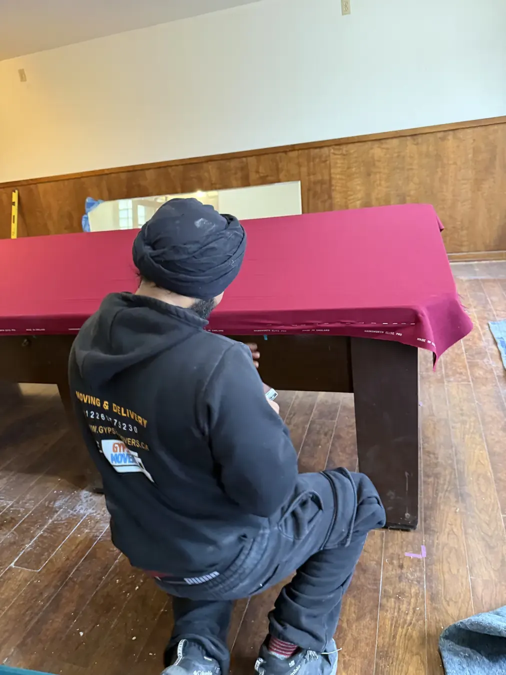 Pool table moving work photo 1 by Gypsee Movers