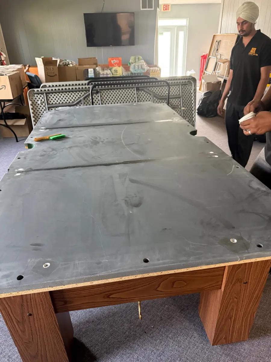 Sealing pool table slate seams with beeswax