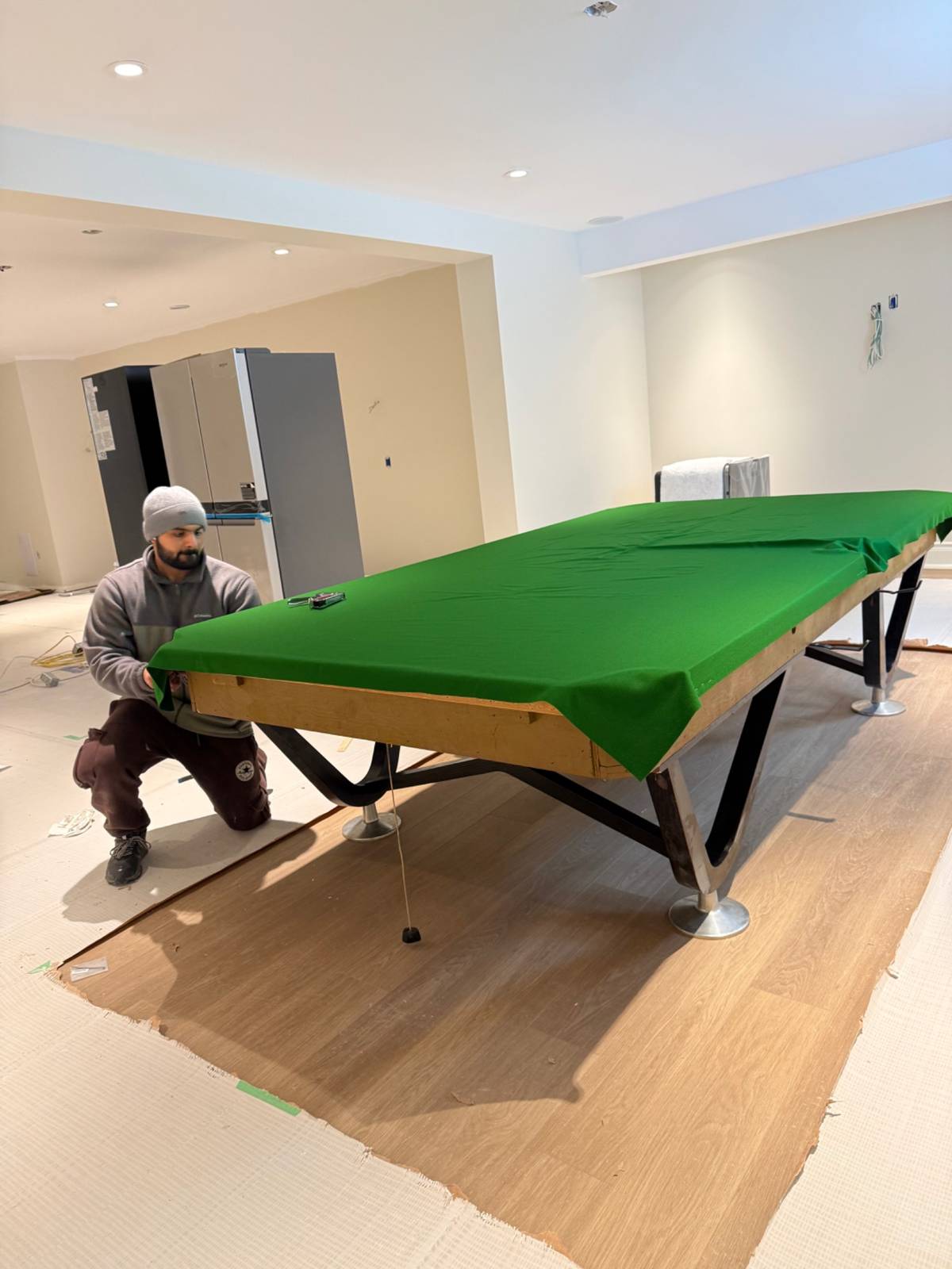 Grand Bend to London Basement Snooker Table Installation