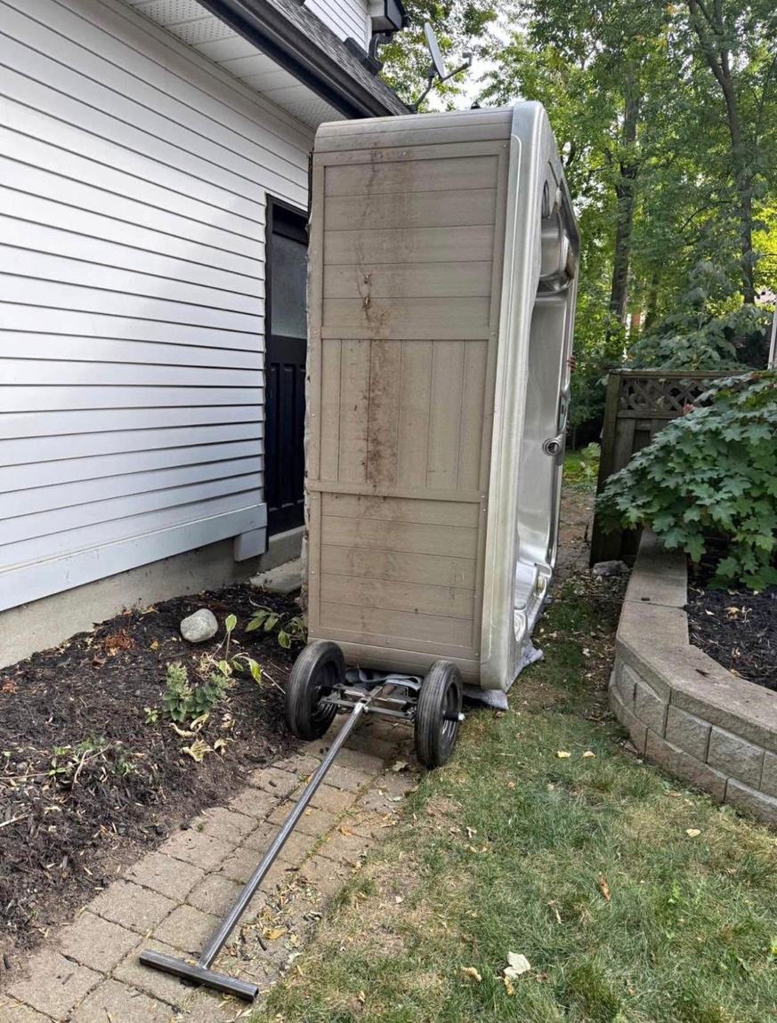 Hot tub moving by Gypsee Movers with careful planning and equipment